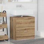 vidaXL Cabinet de salle de bain Chêne artisanal 59 x 37 x 59 cm