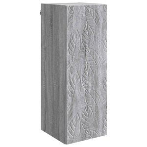 vidaXL Armoire Murale 33 x 34 5 x 90 cm Bois d'ingénierie Sonoma gris