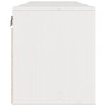vidaXL Armoire murale Blanc 100x30x35 cm Bois de pin massif