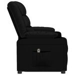 vidaXL Fauteuil Noir Similicuir