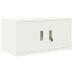 vidaXL Armoire de rangement Blanc 80 x 40 x 40 cm Acier