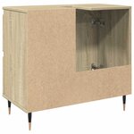 vidaXL Armoire lavabo de salle de bain chêne sonoma bois d'ingénierie
