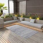 vidaXL Tapis d'extérieur Gris 80x150 cm PP