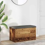 vidaXL Banc de rangement vieux bois 82x42x45 cm bois d'ingénierie