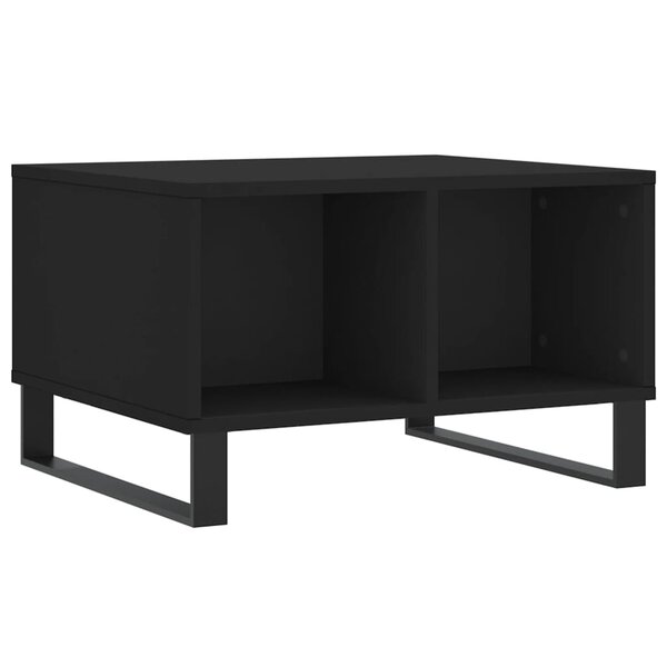 vidaXL Table basse Noir 60x50x36 5 cm Bois d'ingénierie