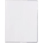 Protège-cahier cristal avec rabats marque-pages PVC 22/100ème 17 x 22 cm transparent CALLIGRAPHE