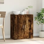 vidaXL Buffet chêne fumé 60x31x70 cm bois d'ingénierie