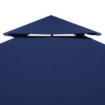 vidaXL Recouvrement de remplacement d'auvent 310 g/m² 3x3 m Bleu foncé
