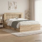 vidaXL Cabinet de Tête de Lit Chêne Sonoma Bois d’ingénierie