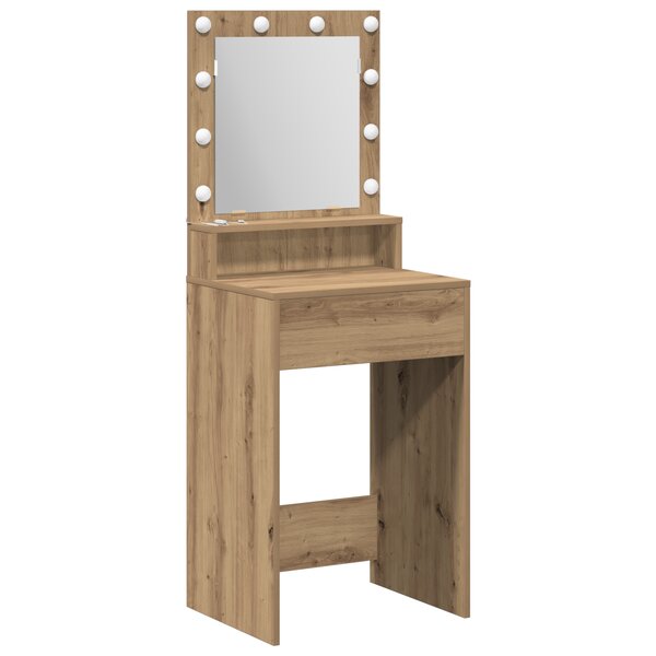 vidaXL Coiffeuse chêne artisanal 50 x 41 x 135 cm Bois d'ingénierie