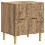 vidaXL Table de chevet 2 pièces Chêne artisanal 43 x 34 5 x 48 cm