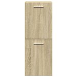 vidaXL Ensemble de meubles de salle de bain 3 Pièces chêne sonoma