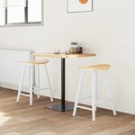 vidaXL Chaises de salle à manger 2 Pièces Blanc 46 x 37 x 63 cm