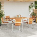 vidaXL Ensemble de salle à manger pour jardin 7 Pièces