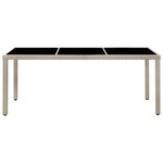 vidaXL Ensemble à manger d'extérieur et coussins 9 Pièces résine tressée