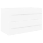 vidaXL Armoire d'évier Blanc 80x38 5x48 cm Bois d’ingénierie