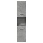 vidaXL Armoire de salle de bain suspendue gris béton bois d'ingénierie