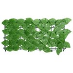 vidaXL Écran de balcon avec feuilles vert 200x75 cm