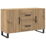 vidaXL Buffet chêne artisanal 100x36x60 cm bois d'ingénierie