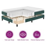 vidaXL Lit à ressorts avec matelas gris foncé 80x200 cm en velours