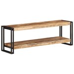 vidaXL Meuble TV 120x30x40 cm Bois de manguier brut