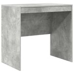 vidaXL Bureau avec tiroir avec étagère avec stockage 2 Pièces Gris béton