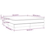 vidaXL Sommier à lattes de lit avec matelas Rose 160x200 cm Velours