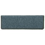 vidaXL Tapis d'escalier 30 pièces 65 x 21 x 4 cm Vert foncé Bord rectangulaire