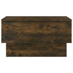 vidaXL Tables de chevet murales 2 Pièces Chêne fumé