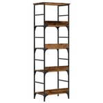 vidaXL Bibliothèque vieux bois 50x33x153 cm bois d'ingénierie