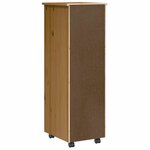 vidaXL Armoire roulante avec tiroirs MOSS bois de pin marron miel