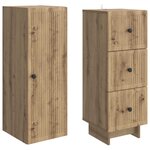 vidaXL Ensemble de Meubles 2 Pièces 33 x 34 5 x 90 cm Bois d'ingénierie