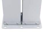 vidaXL Auvent latéral rétractable Crème 140 x 600 cm