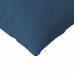 vidaXL Coussins de canapé 2 Pièces Bleu 120 x 40 cm tissu