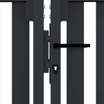 vidaXL Portail de clôture à double porte Acier 306x200 cm Anthracite