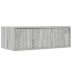 vidaXL Meuble TV avec lumières LED sonoma gris 75x35 5x25 cm