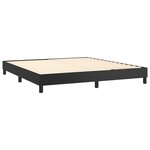 vidaXL Sommier à lattes de lit avec matelas Noir 180x200 cm Similicuir