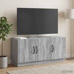 vidaXL Meuble TV Sonoma gris 99 x 34 5 x 47 cm Bois d'ingénierie
