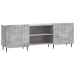 vidaXL Meuble TV Gris béton 150 x 31 x 52 cm Bois d'ingénierie