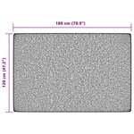 vidaXL Tapis intérieur extérieur à poils courts 120x180cm antidérapant
