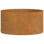 vidaXL Anneau de jardinière 5 Pièces Marron 40 x 40 x 20 cm Acier Corten