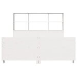 vidaXL Cadre de lit sans matelas blanc 120x190 cm bois de pin massif