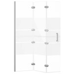 vidaXL Cabine de douche pliable ESG 100x140 cm Blanc