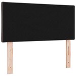 vidaXL Tête de lit avec des lumières à LED Marron 100 cm tissu