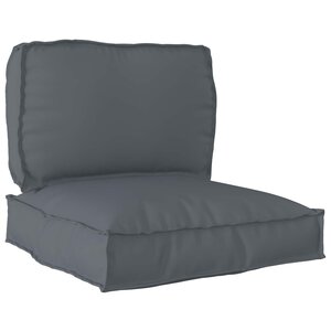 vidaXL Set de coussins de palette 2 Pièces Anthracite Tissu Oxford