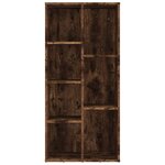 vidaXL Armoire à livres Chêne fumé 50x25x106 cm