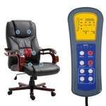 vidaXL Chaise de bureau Noir Similicuir