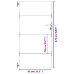 vidaXL Portail de jardin 85x175 cm acier corten