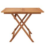 vidaXL Ensemble à manger de jardin 5 Pièces Bois d'acacia solide