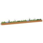 vidaXL Jardinière surélevée 970 x 50 x 36 cm Acier galvanisé